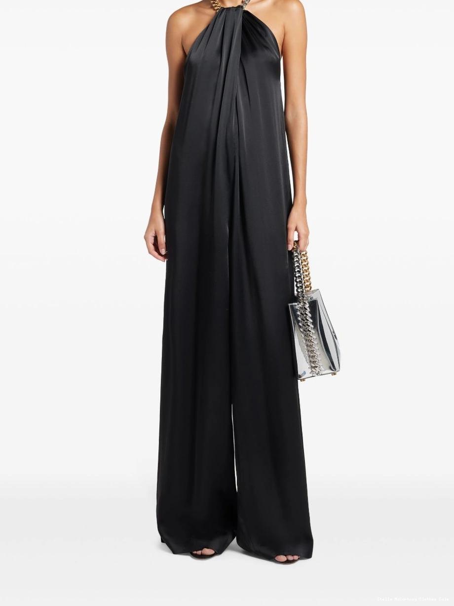 Cheap satin Stella halterneck McCartney Women chain jumpsuit 0324